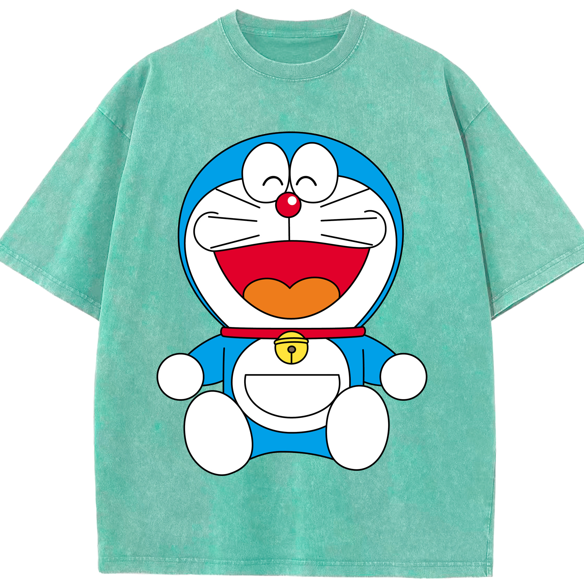 （画像用） ドラえもん Doraemon 綿100% ヴィンテージ風 半袖Tシャツ（フロントプリント）